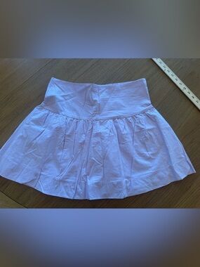 Lavender Circle Skirt with Wide Waistband
